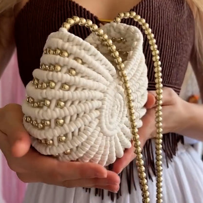 Handmade White Chic Bag