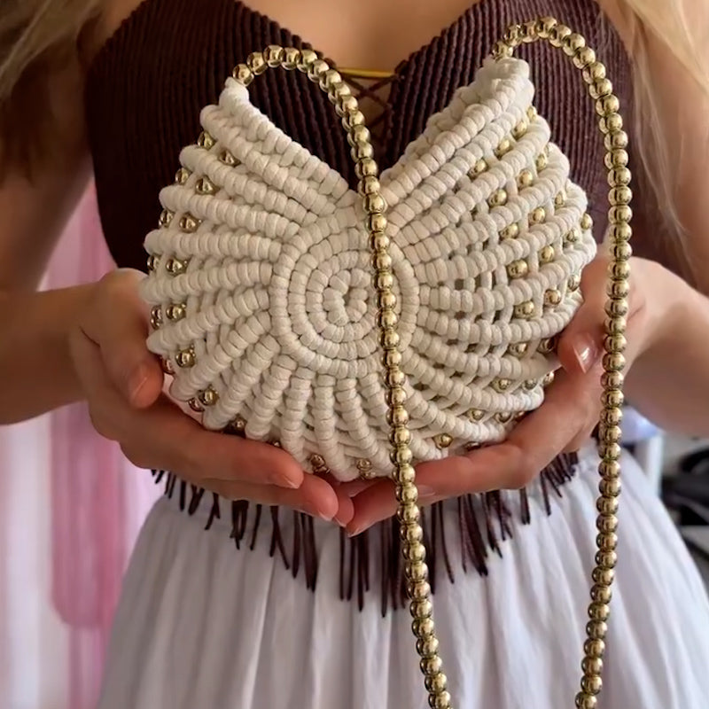 Handmade White Chic Bag