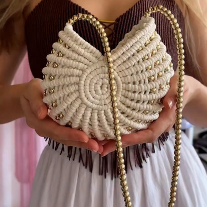 Handmade White Chic Bag