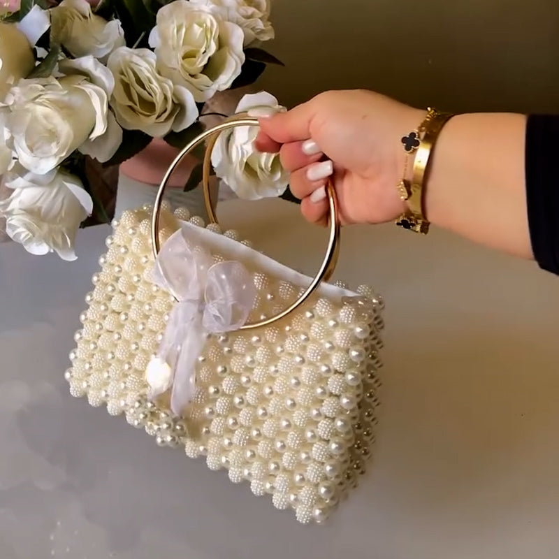 Pearl Gold Ring Bag