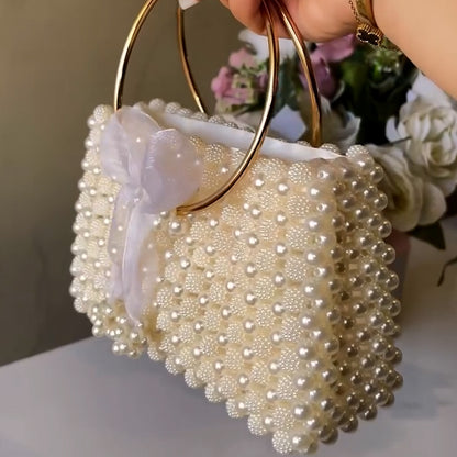 Pearl Gold Ring Bag