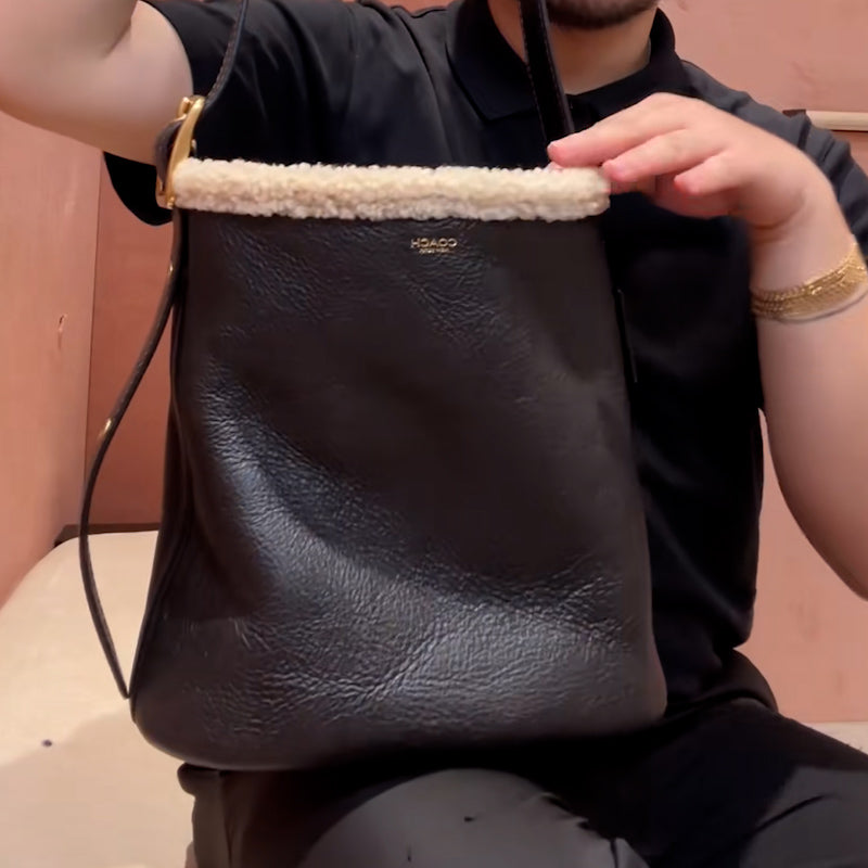 Leather Fur Bag
