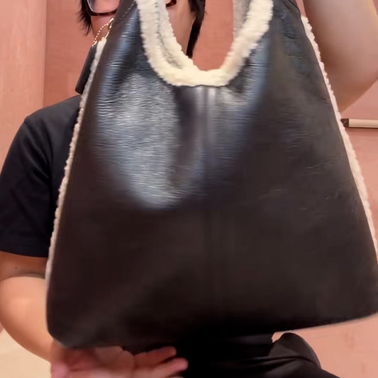 Leather Fur Bag