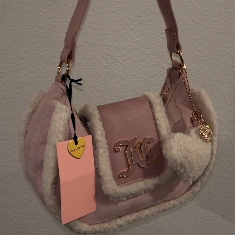Pink Fur Bag