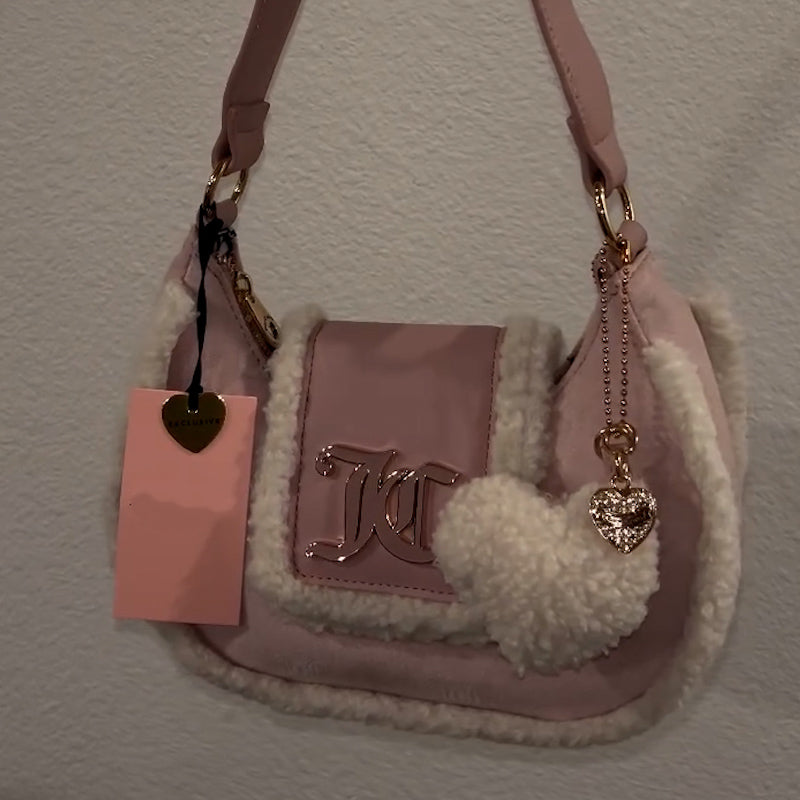 Pink Fur Bag
