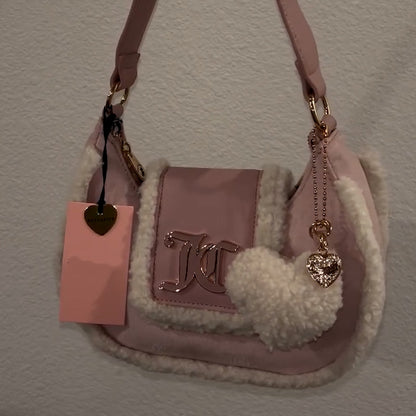 Pink Fur Bag