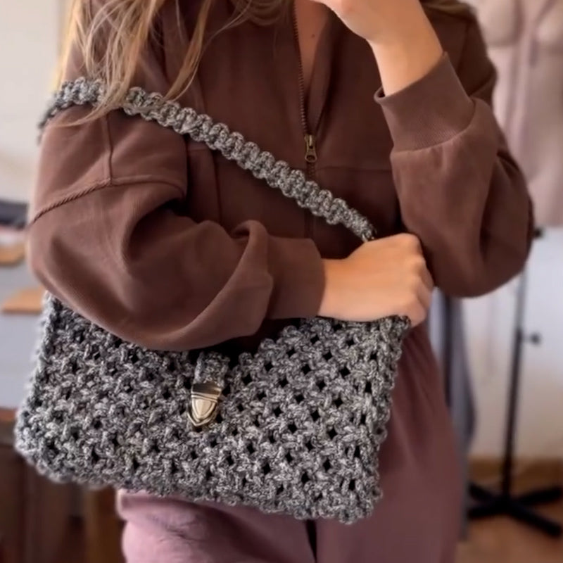 Handmade Gray Bag