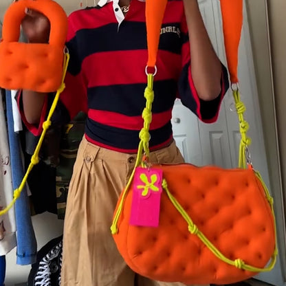 Orange Casual Bag