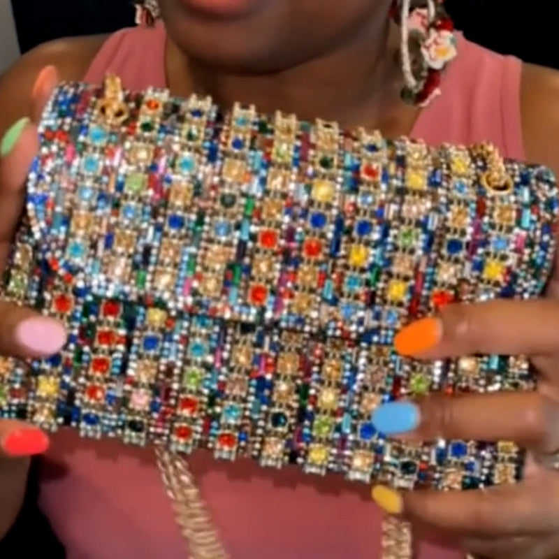 Rhinestone Diamond Chain Bag
