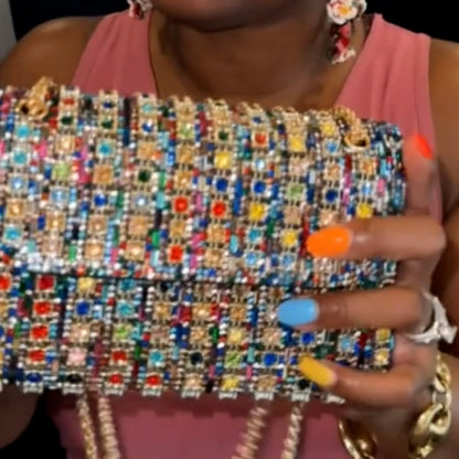 Rhinestone Diamond Chain Bag