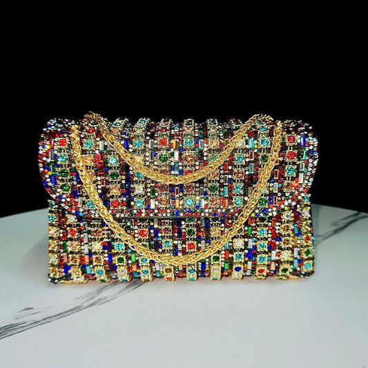 Rhinestone Diamond Chain Bag