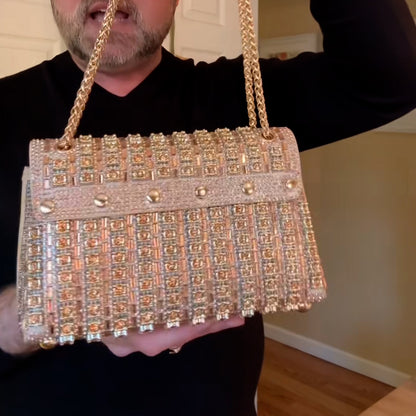 Champagne Crystal Bag