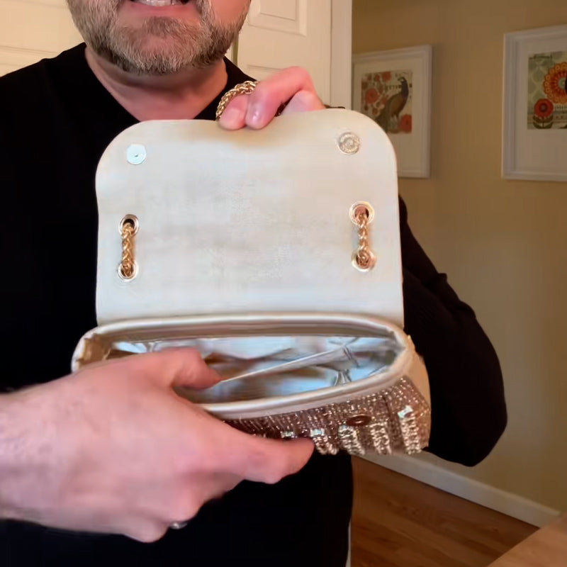 Champagne Crystal Bag