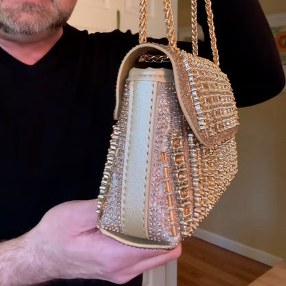Champagne Crystal Bag