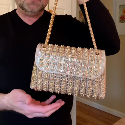 Champagne Crystal Bag