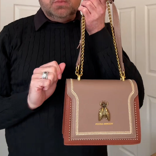 Bee Leather Casual Bag