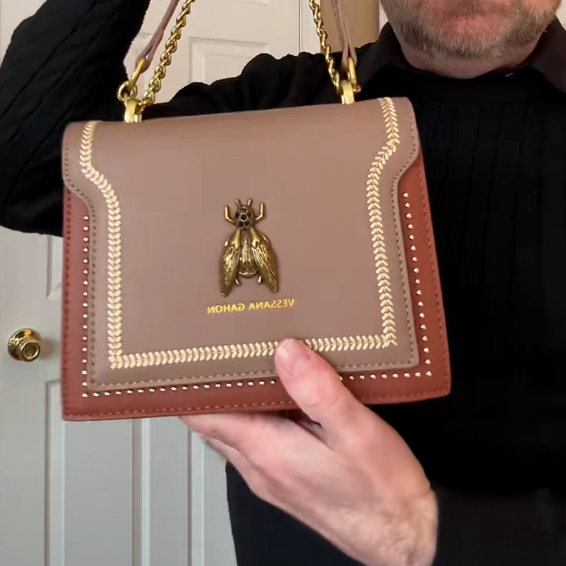 Bee Leather Casual Bag