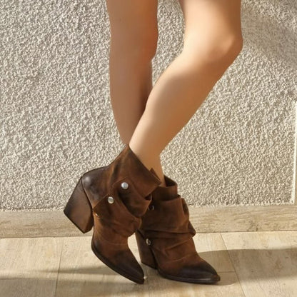 Pointed-Toe Bare Boots