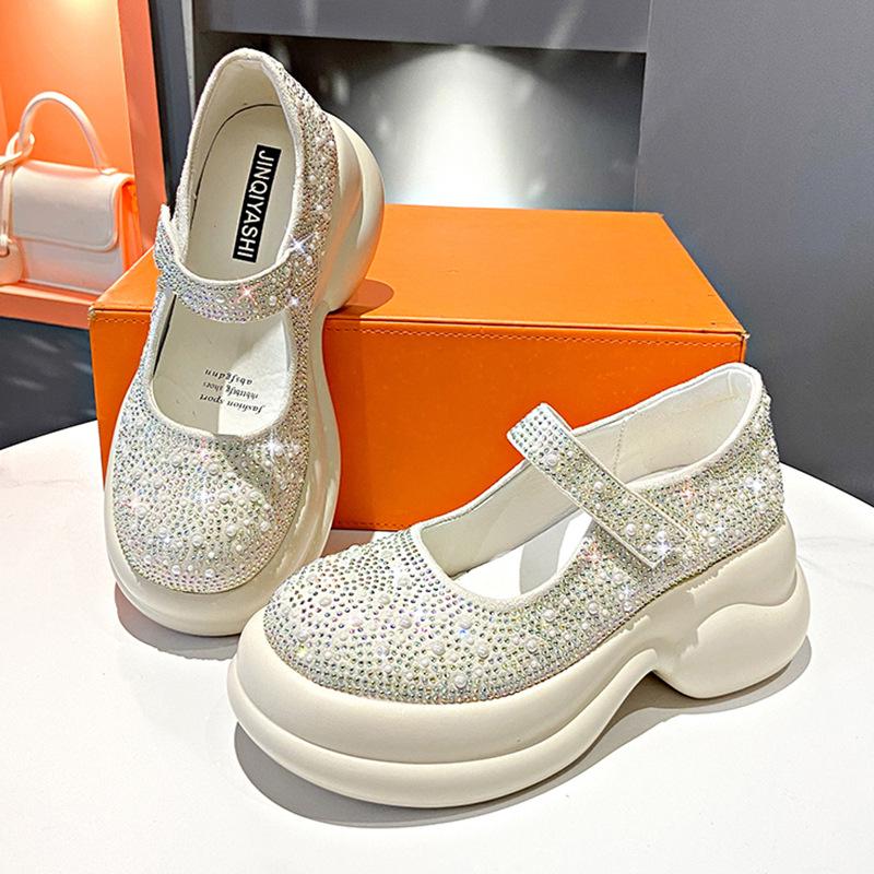 Rhinestone Muffin Shoes