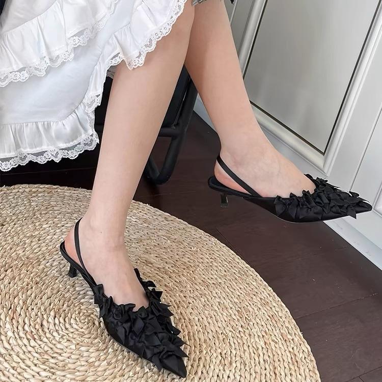 Bow Pointed Sandals