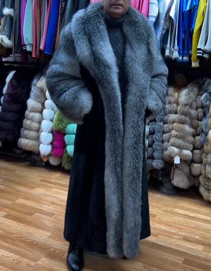 Casual Fur Long Coat