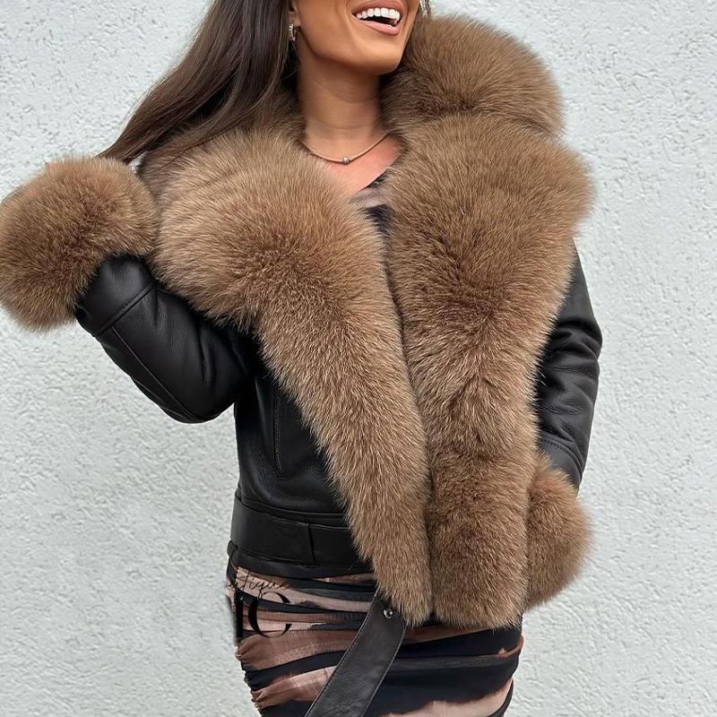 Comfy Leather Furry Jacket