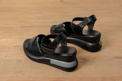 Classic Slope heel Causal Open Toe Sandals