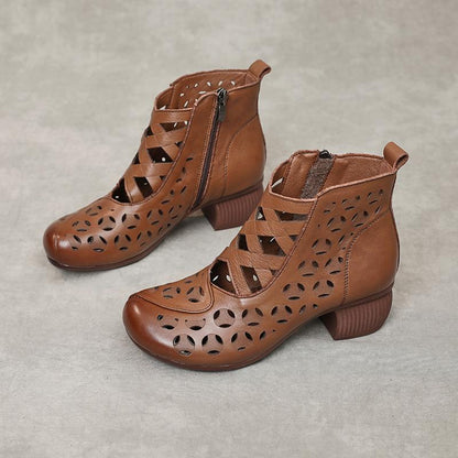 Cool Cowhide Breathable Ethnic Shoes