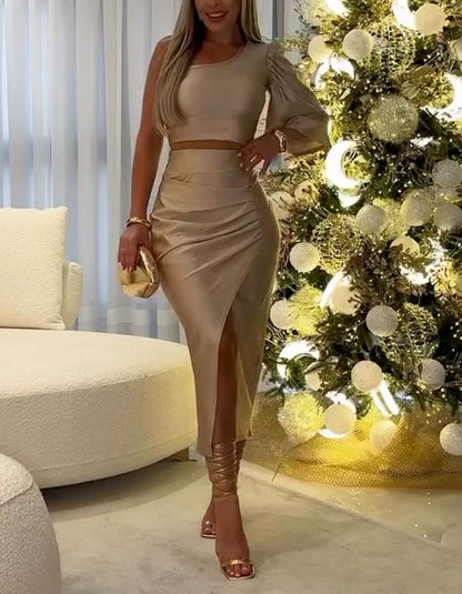 Half-Shoulder Slim Suit