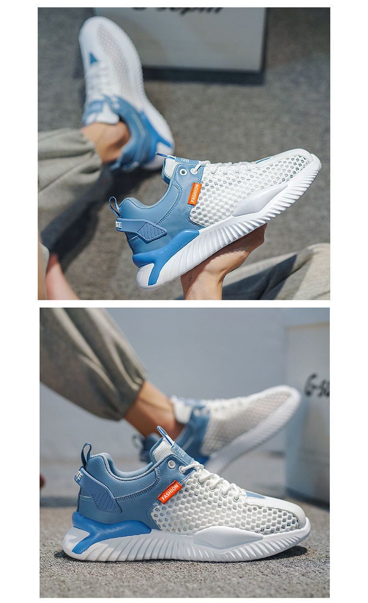 Two-Color Casual Mesh Sneakers