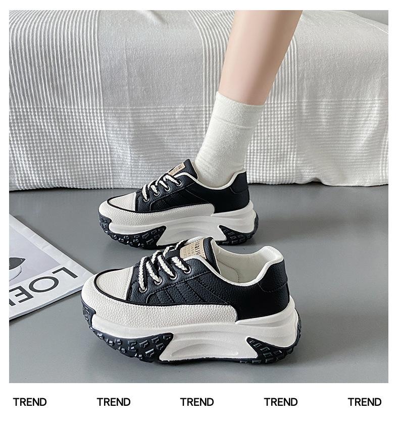 Hot Sale Lace-Up Casual Thick-Sole Sneakers