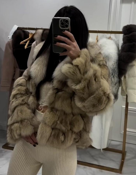 Khaki Fluffy Coat