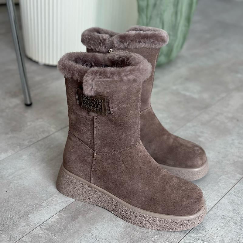 Padded Solid Color Boots