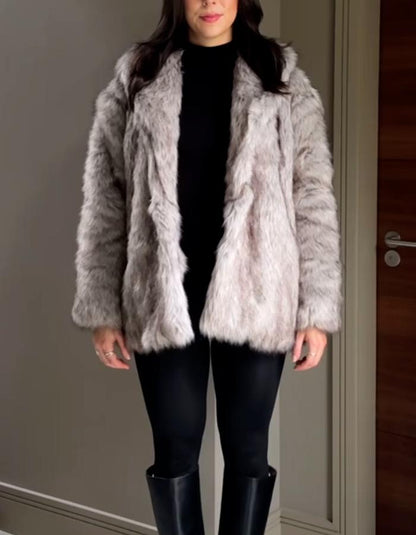 Comfortable Fur Casual Coat