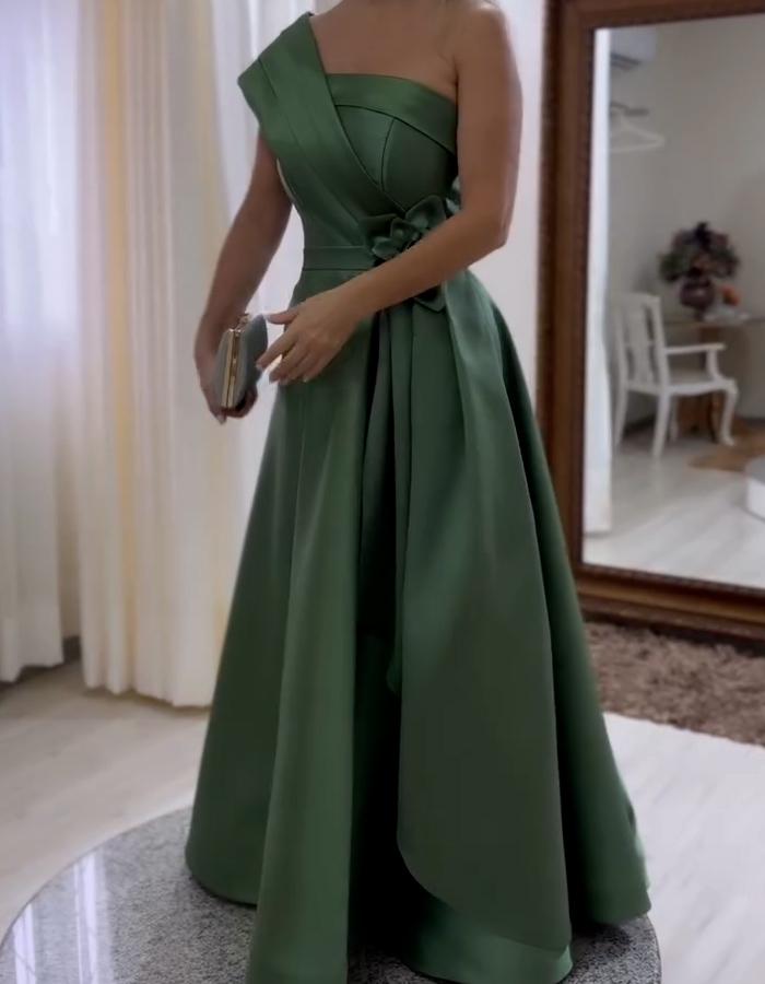 Green Party Elegant Dress