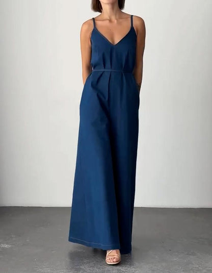 Denim Loose Jumpsuit