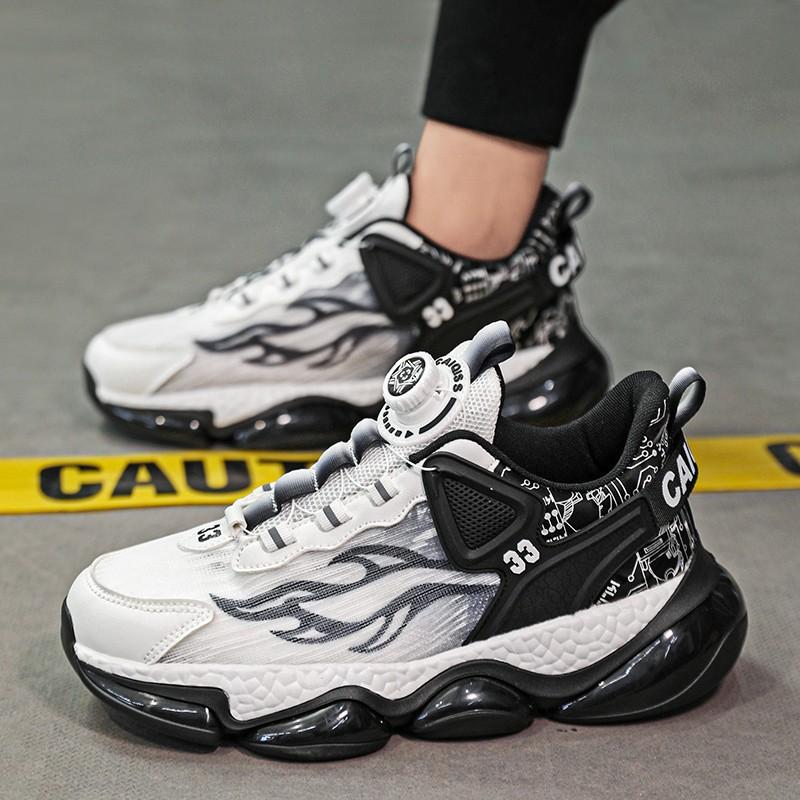 Rotating Button Breathable Sneakers