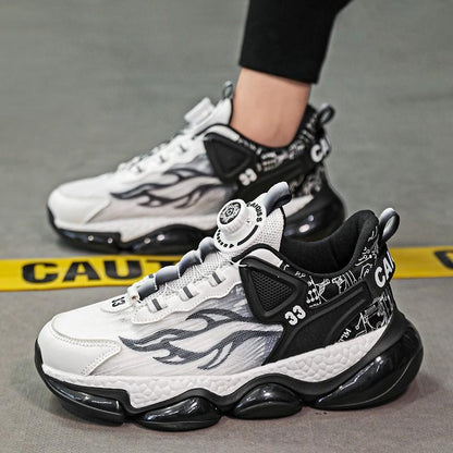 Rotating Button Breathable Sneakers