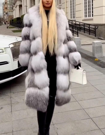 Furry Warm Long Coat