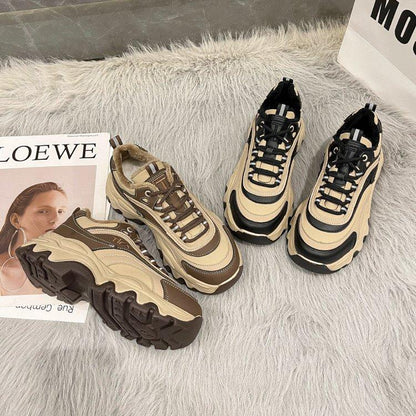 Casual Lace Up Chunky Shoes