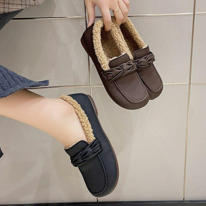 Flats Leather Slip-on Casual Shoes