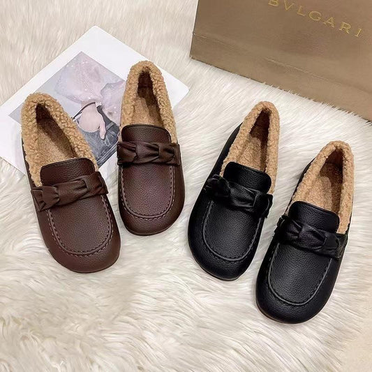 Flats Leather Slip-on Casual Shoes