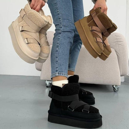 Padded Buckle Boots