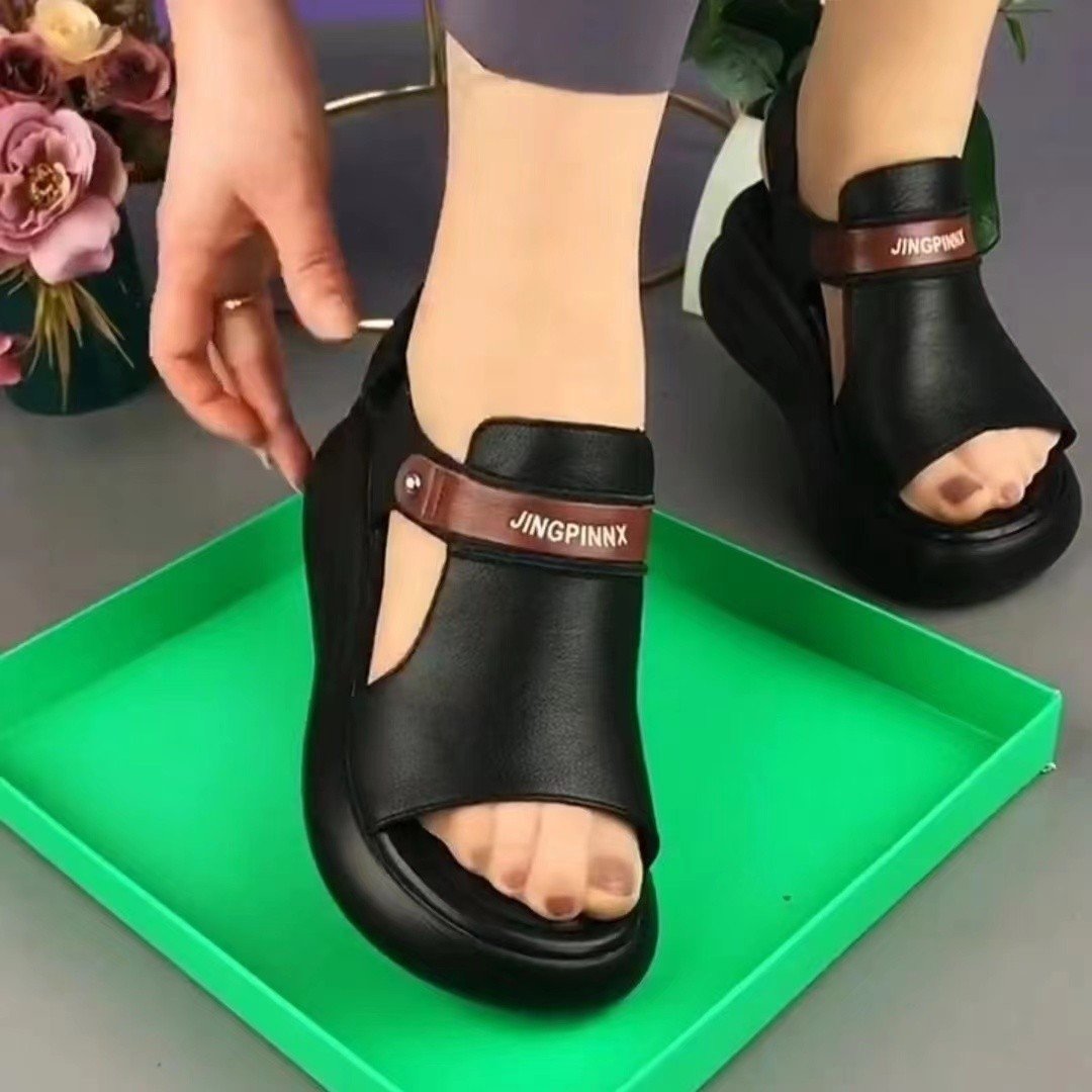 Roman Wedge Soft Sandals