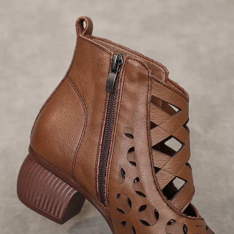 Cool Cowhide Breathable Ethnic Shoes