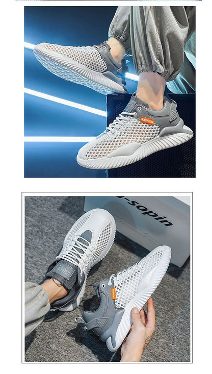 Two-Color Casual Mesh Sneakers