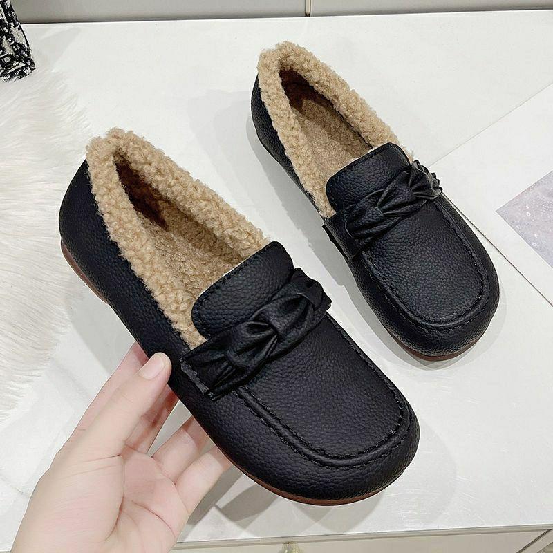 Flats Leather Slip-on Casual Shoes