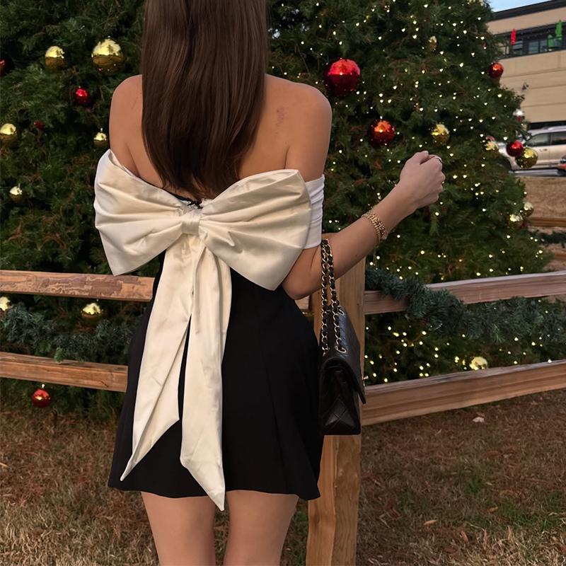 White Bow Dress