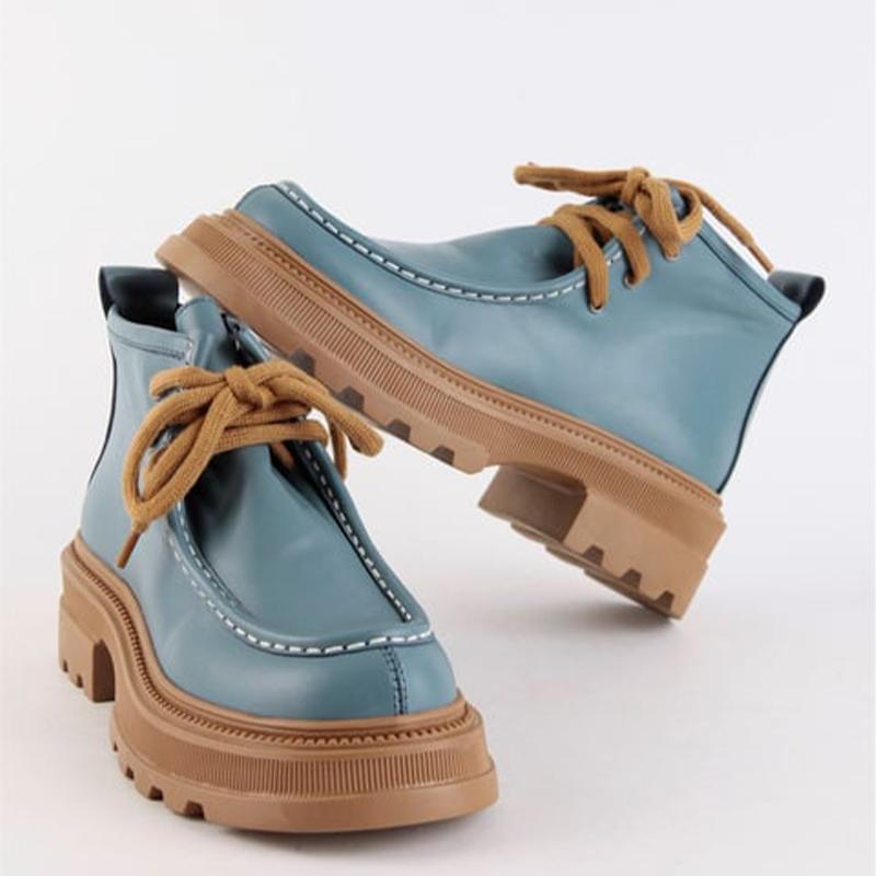 Lace-Up Leather Casual Shoes