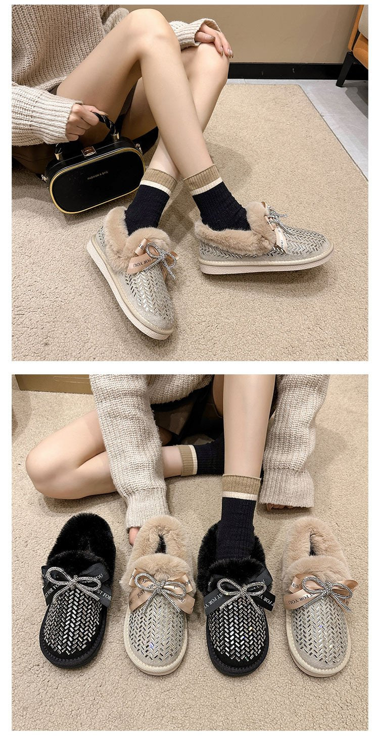 Crystal Padded Ankle Shoes